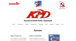 Desktop Screenshot of kommunisterne.dk