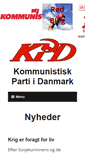 Mobile Screenshot of kommunisterne.dk