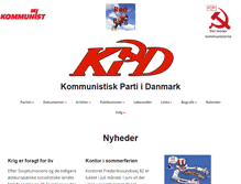 Tablet Screenshot of kommunisterne.dk
